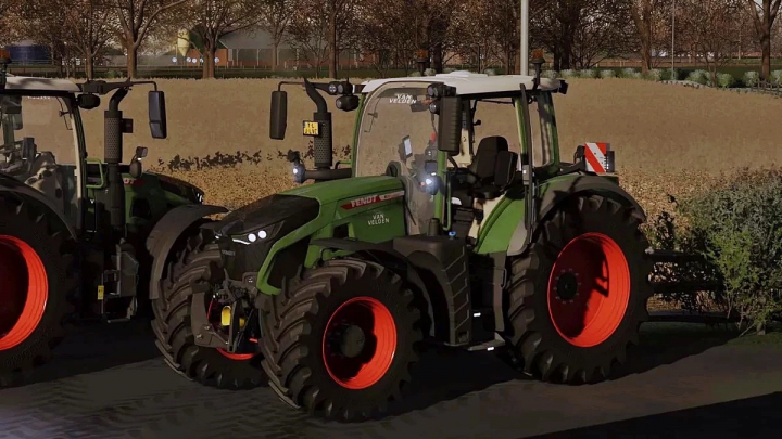 fs22-mods,  Fendt 600 Series Gen7 tractor mod in FS22, showcasing its detailed design on a farm landscape.