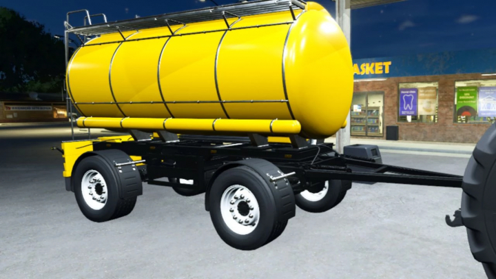 fs25-mods,  Yellow Lizard MKS8 trailer mod for Farming Simulator 25, highlighting FS25 mods.