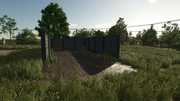 fs25-mods,  FS25 ManureHeap small mod v1.0.0.0, a compact manure storage structure in a grassy field environment.