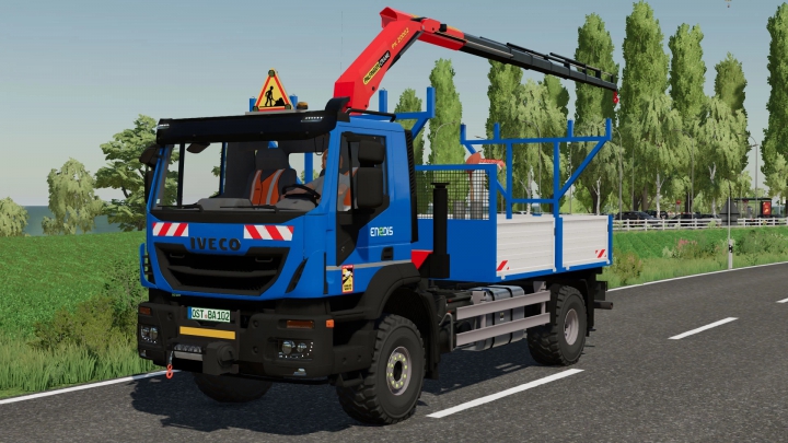 fs22-mods, image: Renault D16 & Iveco X-Way Grue Enedis Trucks v1.0.0.0