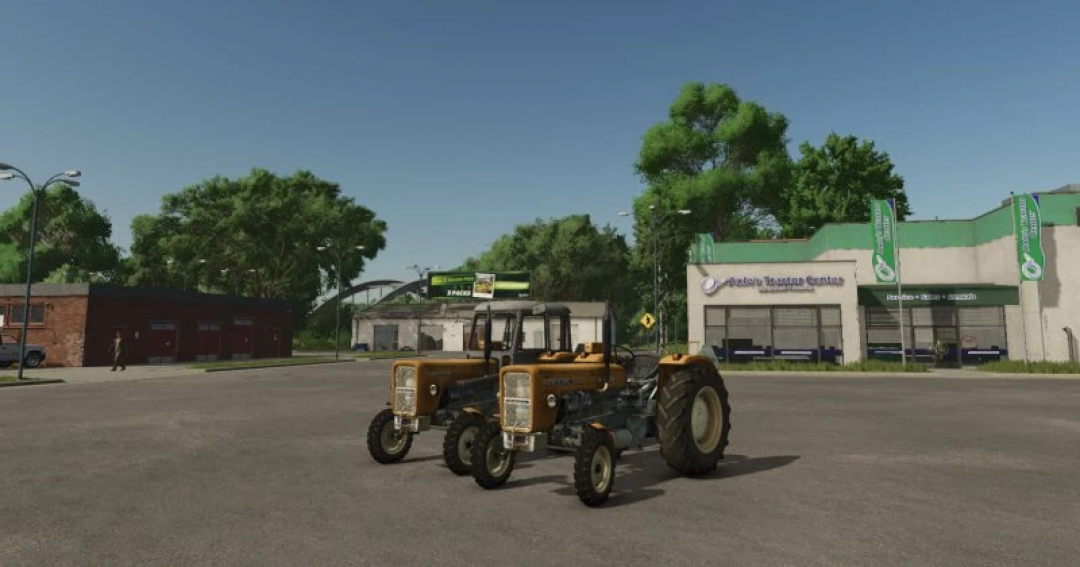 Mod FS25 URSUS C360 v1.0.0.0 prezentujący zabytkowe traktory w Farming Simulator 25.