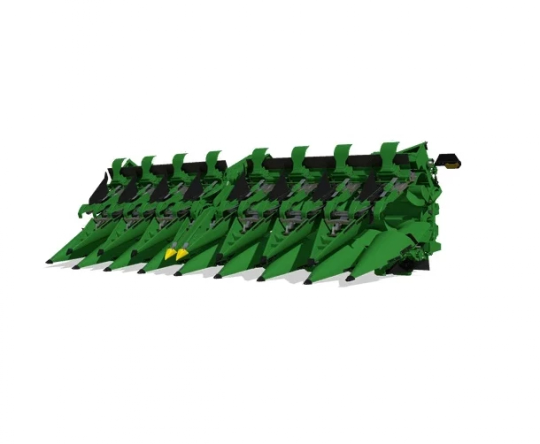 Mod FS25 C16F pour Farming Simulator 25, montre un accessoire de moissonneuse vert.