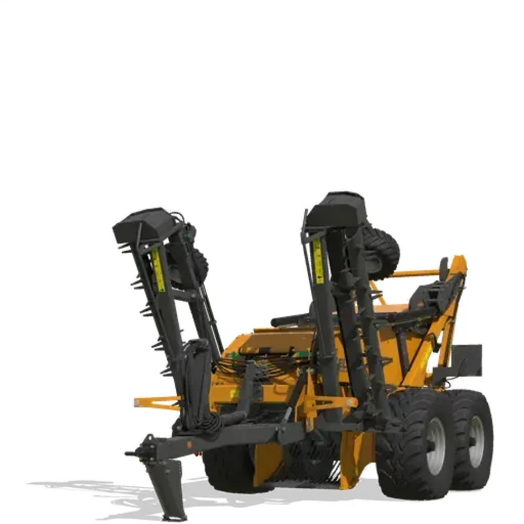 Scorpio 550+ PBSMods Edition v1.0.0.0 in FS25, showcasing a robust farming implement with dual wheels, designed for Farming Simulator 25 mods.