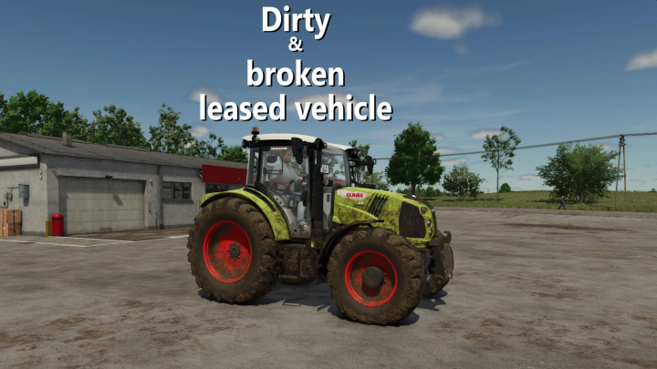 fs25-mods,  Dirty and broken leased tractor in FS25 mod Extended Leasing v1.0.0.0.