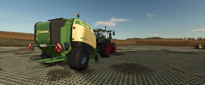 fs25-mods,  Krone Pack v1.2.0.0 mod for FS25 showing agricultural equipment in a field setting.