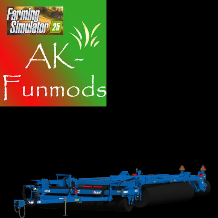 fs25-mods, FS25 mod Landroller 1.0 by AK-Funmods, features a blue farm roller for Farming Simulator 25.