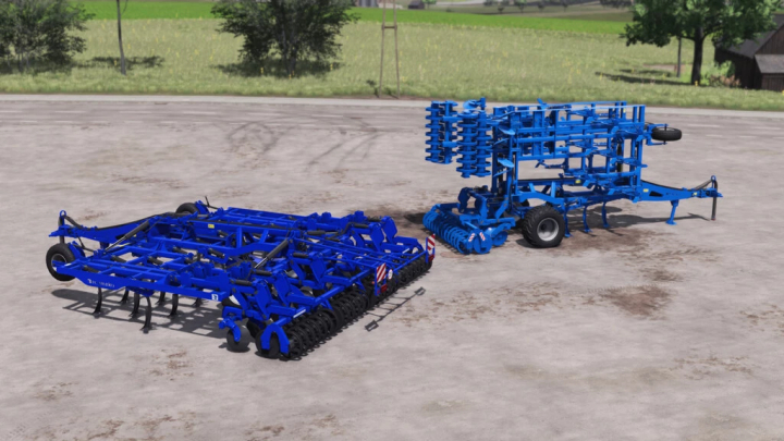 fs22-mods, FS22 Rolmako U436 HP v1.0.2.0 mod showing blue agricultural equipment on a concrete surface.