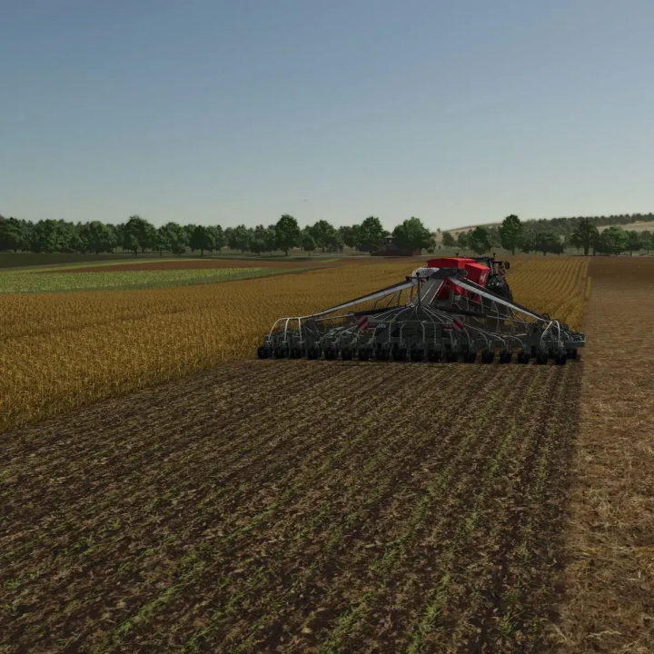 fs25-mods,  FS25 mod showing detailed soil cultivation textures with a tractor in Farming Simulator 25.