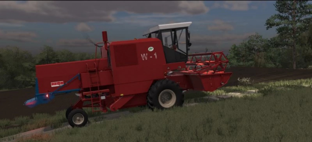 Mods FS25: Colheitadeira Bizon Z-050/Z-056/Z-057 no campo, Farming Simulator 25.