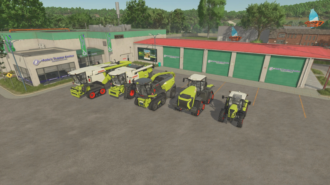 FS25 Xtreme Claas Pack v1.0.0.0 showcasing various Claas machinery in Farming Simulator 25 mod.