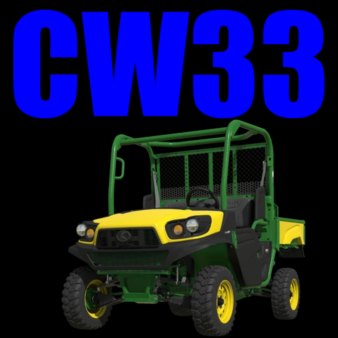 Mod FS25 John Deere Sidekick por CW33 con capacidad irreal en Farming Simulator 25.