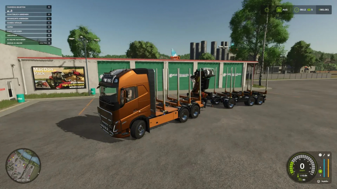 Mod FS25 Volvo FH16 Holz v1.0.0.0 camión para recolección de madera en Farming Simulator 25.