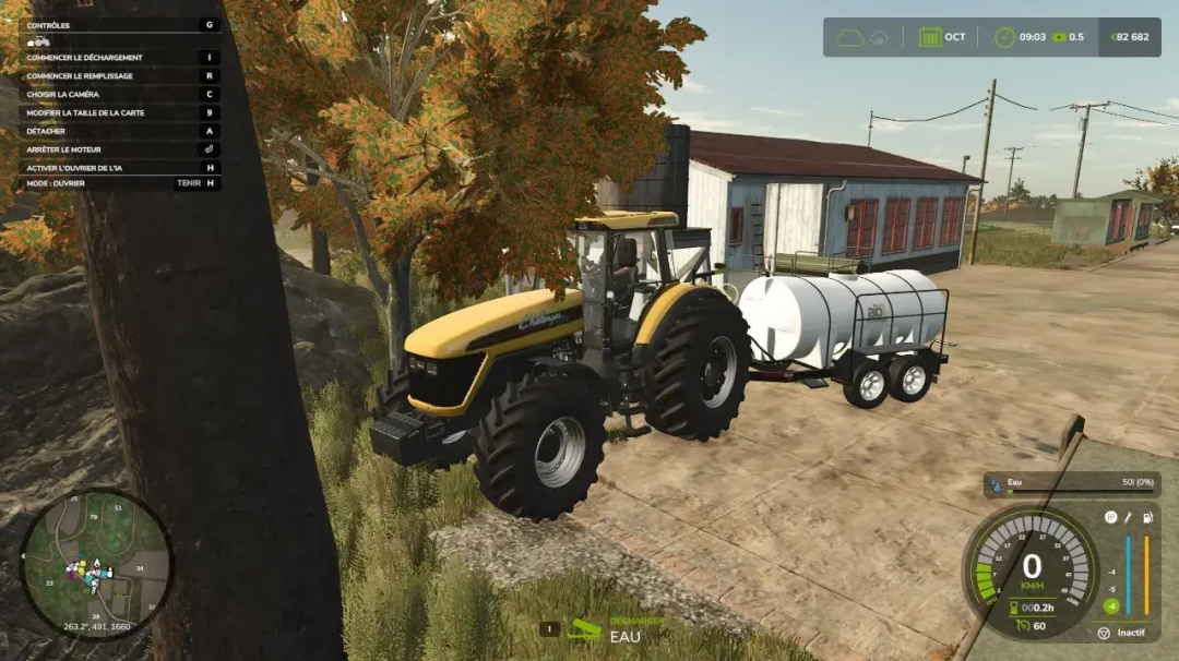 Immagine mod FS25: Trattore con rimorchio Wifi Water Pump in Farming Simulator 25.