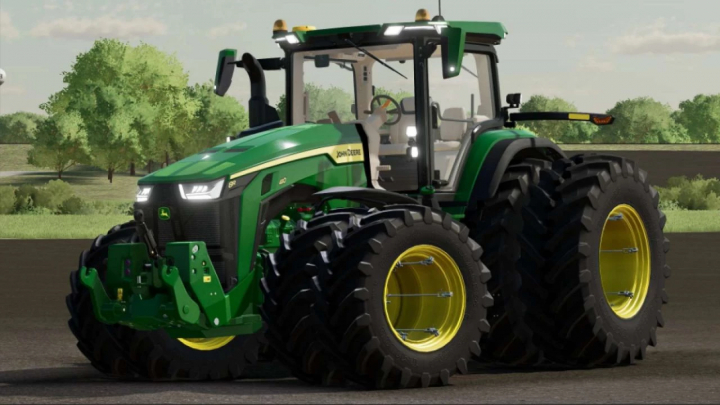 fs25-mods,  John Deere 8R US tractor mod showcased in Farming Simulator 25.