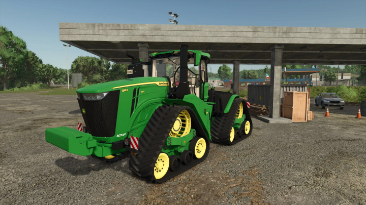 fs25-mods,  John Deere 9RX tractor parked in Farming Simulator 25 mod.