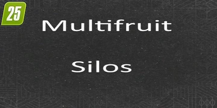 fs25-mods,  FS25 mods text image: Multifruit Silos v1.0.0.0 for Farming Simulator 25.