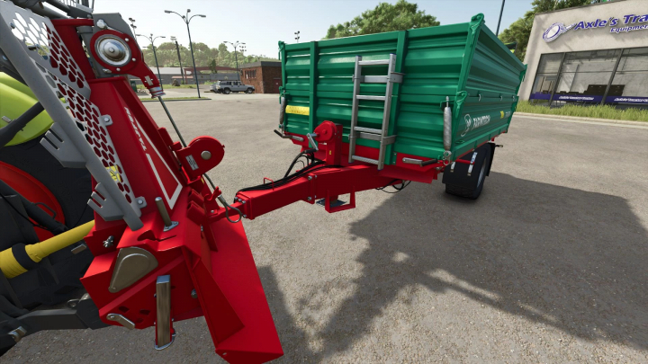 fs25-mods,  FS25 mod: TAJFUN winch with trailer attacher joint in v1.0.0.0, showcasing detailed equipment design.