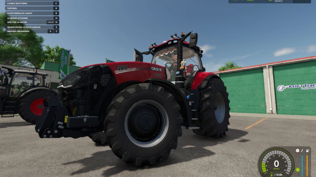 Case IH Magnum tractor mod in FS25 on a sunny day, featuring robust design and large wheels.