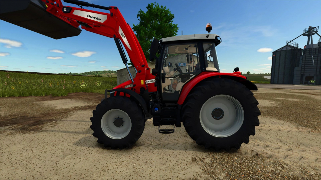 Massey Ferguson 5700S tractor mod in FS25, showcasing detailed design and features.