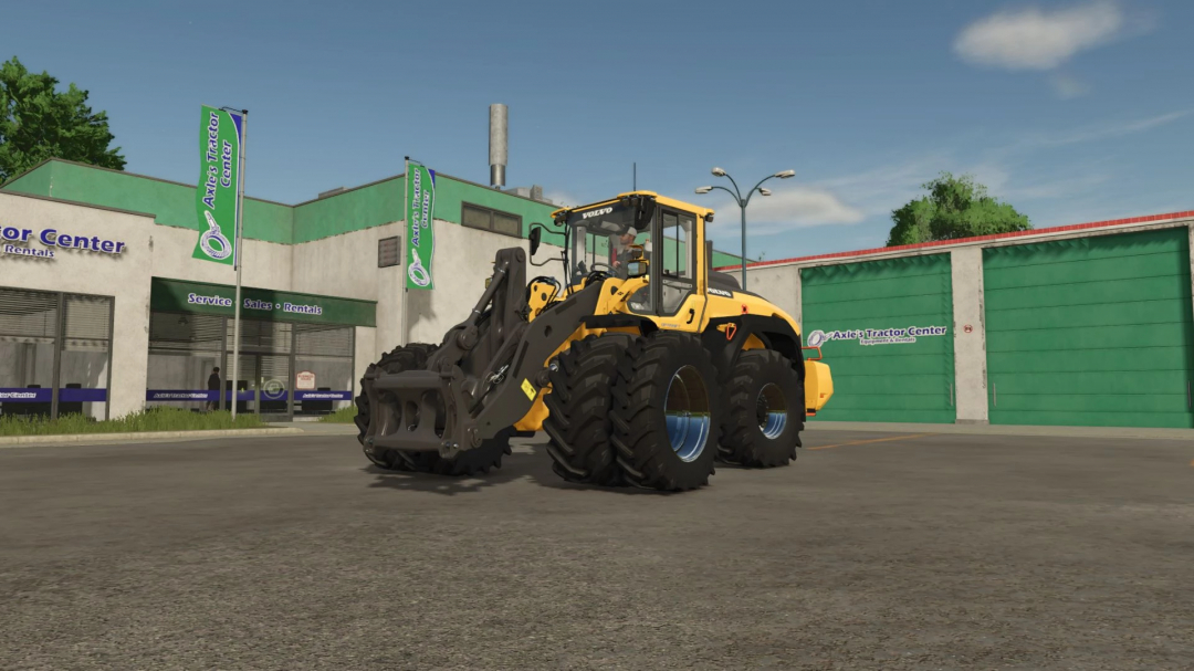 FS25 Volvo L120H Edit mod at Axle's Tractor Center in Farming Simulator 25.