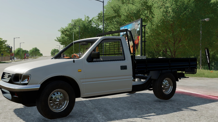 fs25-mods,  1997 Holden Rodeo mod for Farming Simulator 25 depicted on a road with greenery.