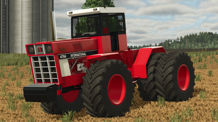 fs25-mods,  International 4786 Turbo tractor mod for FS25, showcased in a field setting.