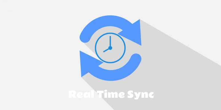 fs25-mods,  FS25 mod Real Time Synchronization v1.0.1.0, showing a clock icon with circular arrows.