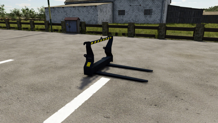 fs25-mods, Vama Pallet Fork mod for Farming Simulator 25 shown in a farm setting.