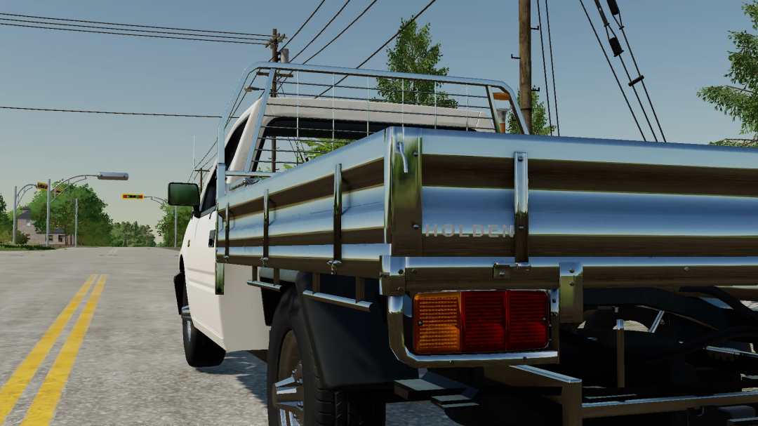 1997 Holden Rodeo mod for FS25 featuring a detailed truck model on a road.