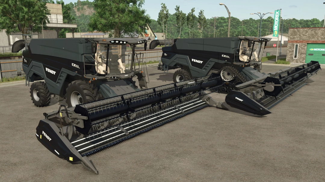 Fendt IDEAL combines featured in AGCO IDEAL Pack mod for Farming Simulator 25.