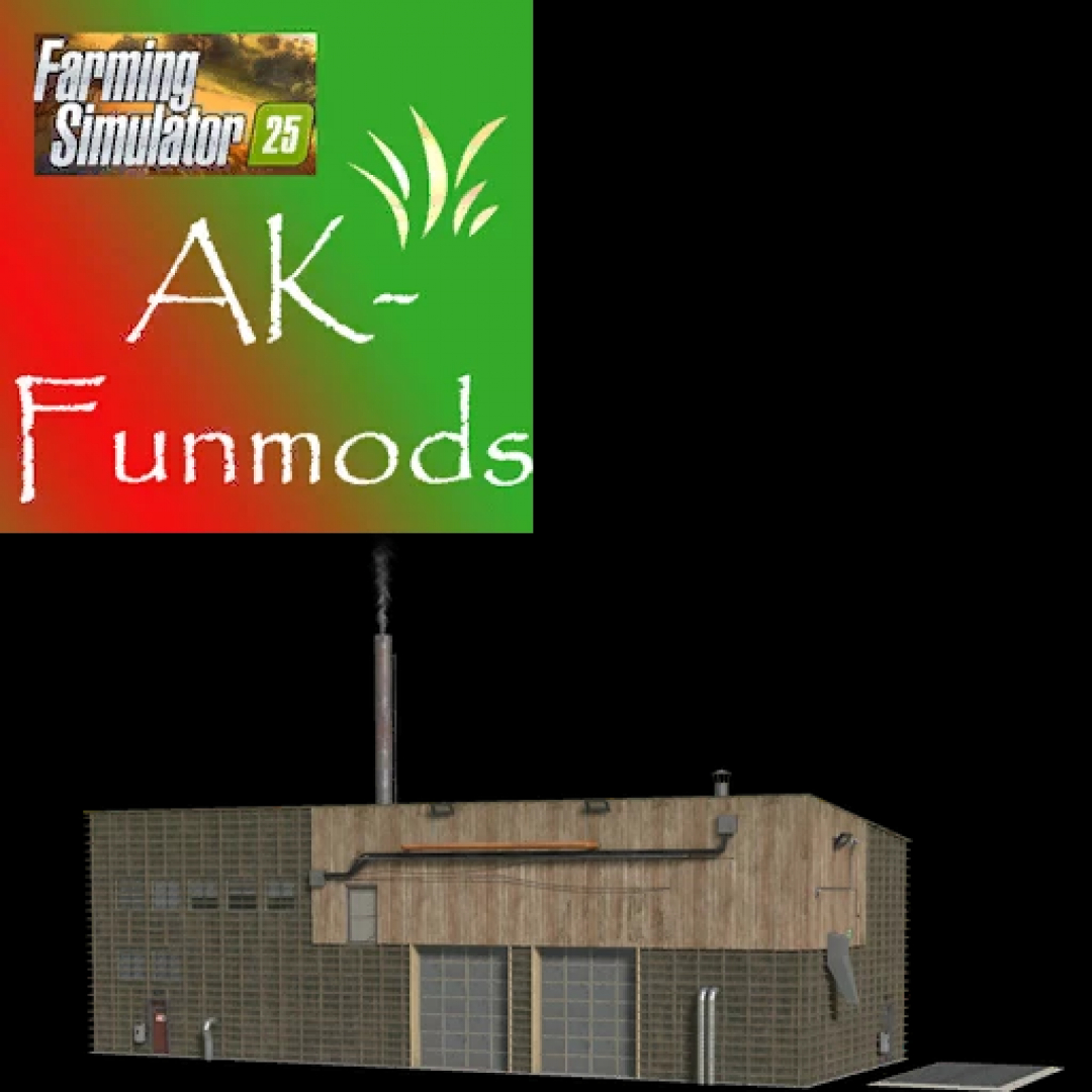 FS25 mod Biomass heating plant 1.0 by AK-Funmods for Farming Simulator 25.