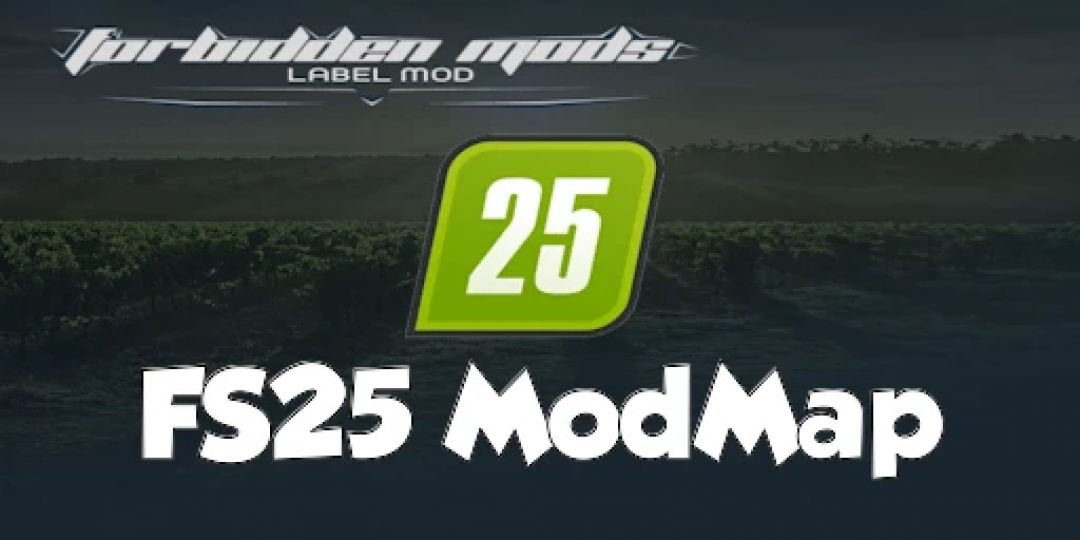 Image of FS25 ModMap logo for Empty Standard Map EU v1.0.0.0 in Farming Simulator 25 mods.