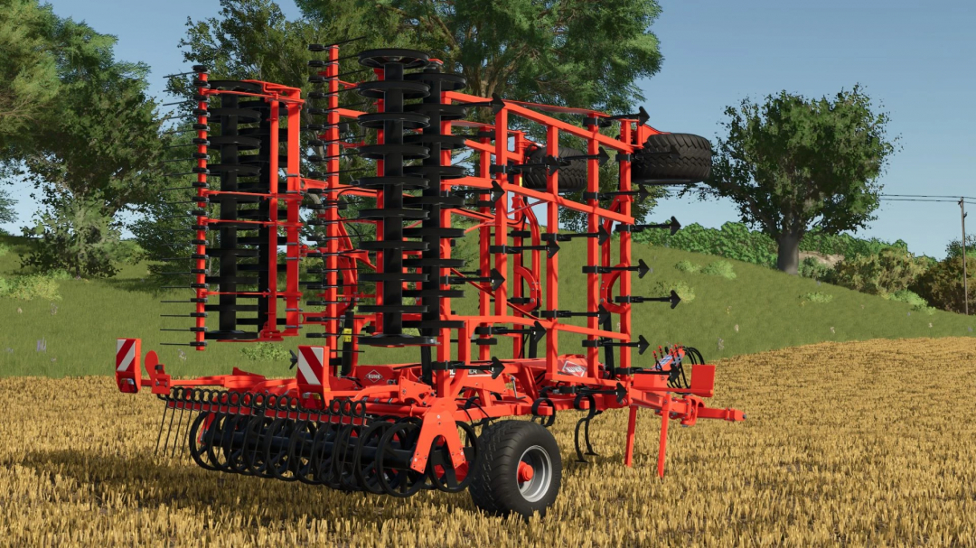 FS25 mod featuring the Kuhn Prolander 7500 Plow v1.0.0.0 in a field setting.