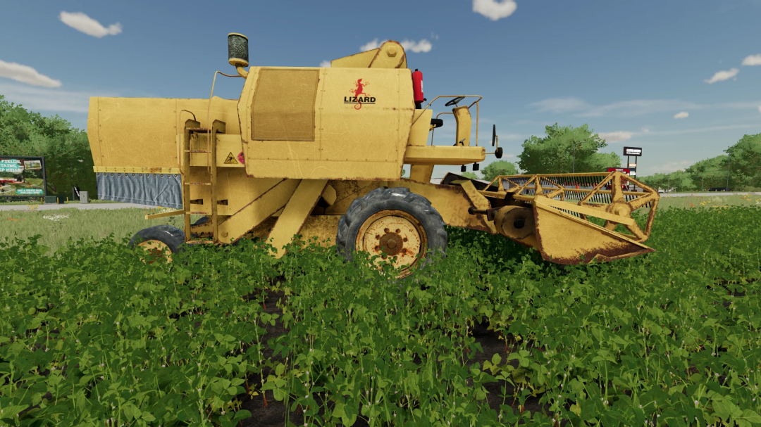 FS22 mod Lizard 7210 v1.0.0.0 in a field, Farming Simulator 22