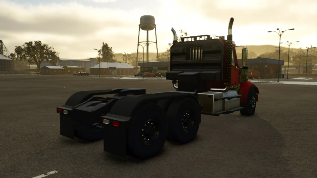 FS25 mod Lizard Warrior v1.0.0.0 truck parked on an empty lot