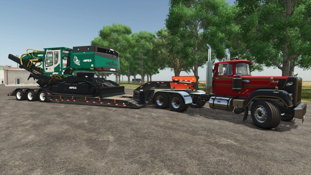 Mack 1979 truck with trailer in FS25 mods, showcasing Farming Simulator 25 vehicle.