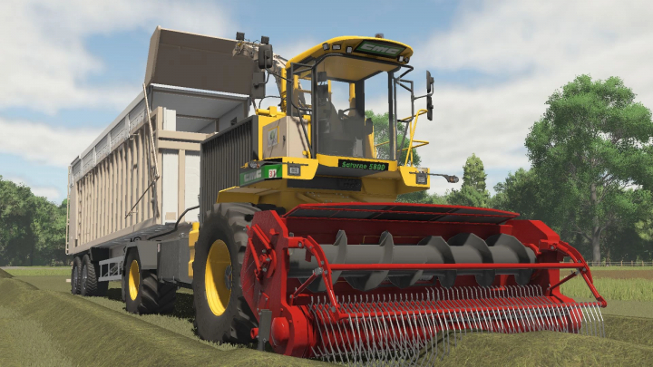 fs25-mods,  FS25 mod CMC Saturne 5800 harvester in a field, Farming Simulator 25 mod.