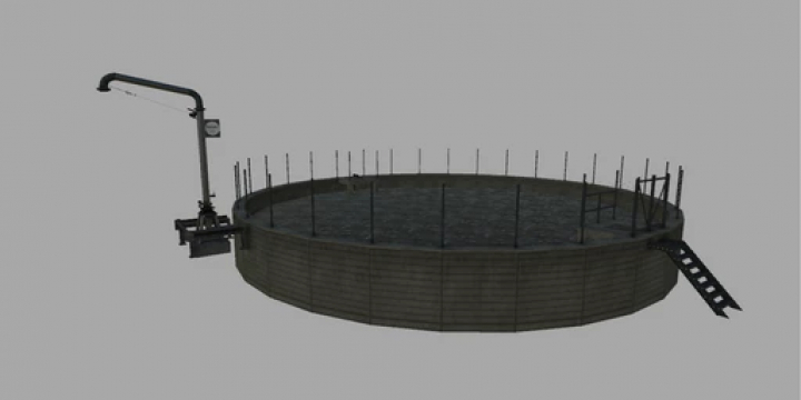 fs25-mods,  Digestate Storage v1.0.0.0 mod for FS25, featuring a large containment tank with pump system.