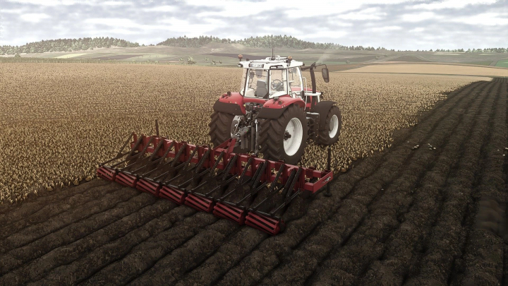 fs25-mods,  FS25 mod Lizard Lands 700 v1.0.0.0 featuring a tractor plowing a vast field.