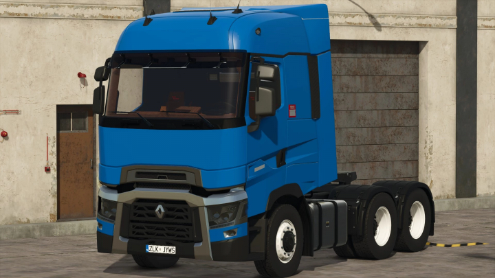 fs25-mods,  Blue Renault T Truck in Farming Simulator 25 mod version 1.0.0.0.