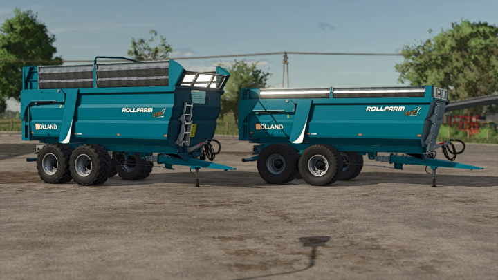 fs25-mods, FS25 mods: Rolland Rollfarm 5830 v1.0.0.1 trailer in Farming Simulator 25.