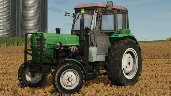 fs25-mods,  Ursus C4011 tractor mod in FS25, green tractor in a field.