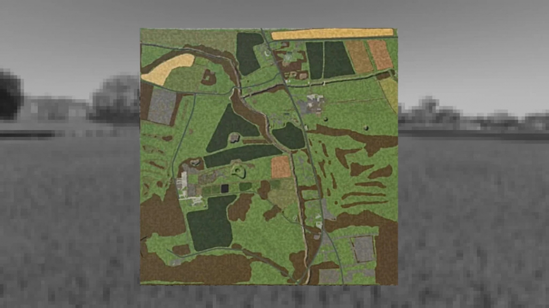 Map overview of FS22 Ballam Rd Dairy Farming mod v1.2.3.0 in Farming Simulator 22.