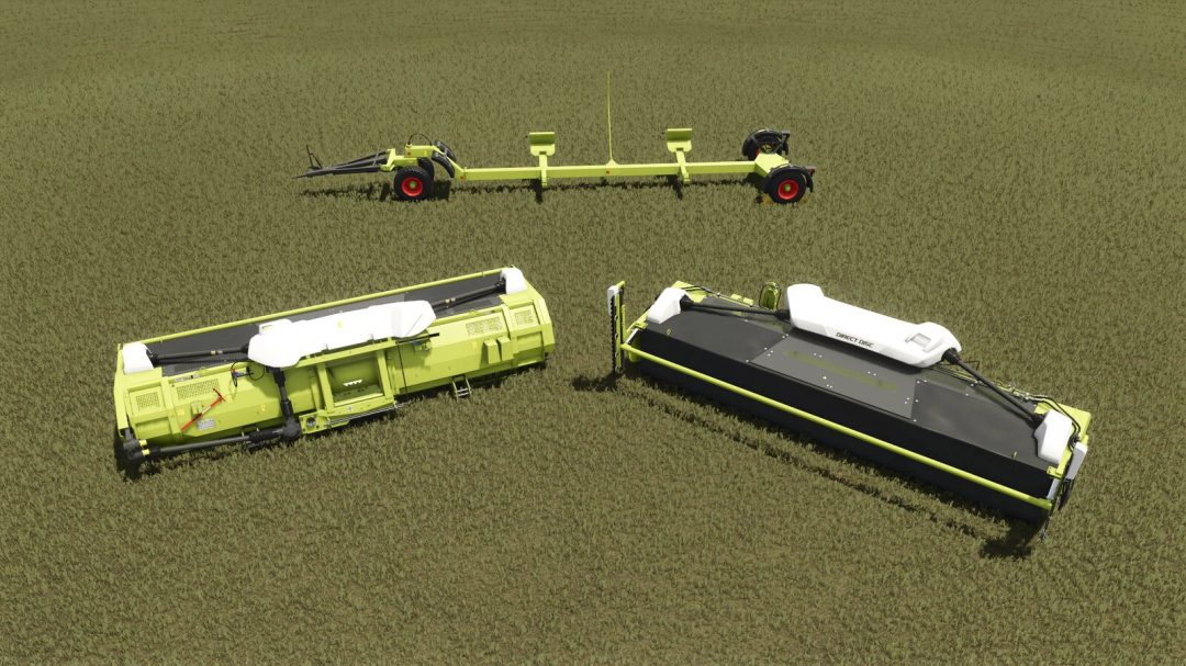 CLAAS DIRECT DISC 600 mod for FS25 featuring green agricultural equipment on a field.