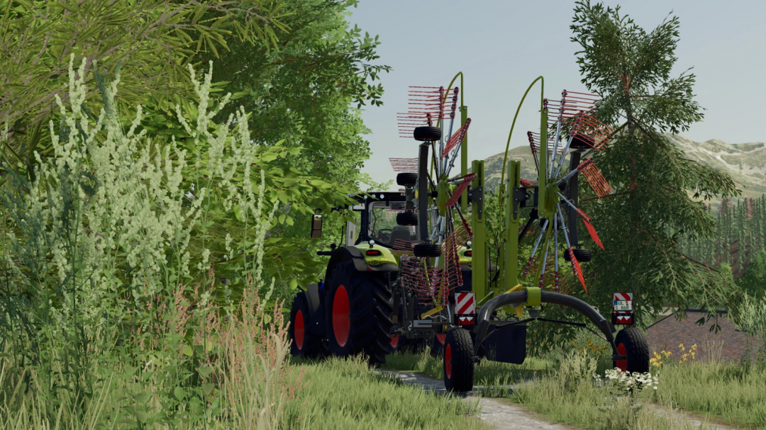 FS22 mod Claas Liner 2700 v1.0.0.0 in a lush green farm landscape