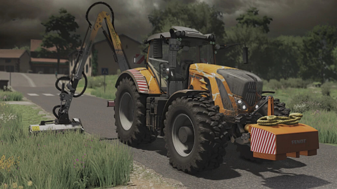 Fendt 900 Vario S4 Continental Edition tractor mod in FS22, equipped for farming tasks.