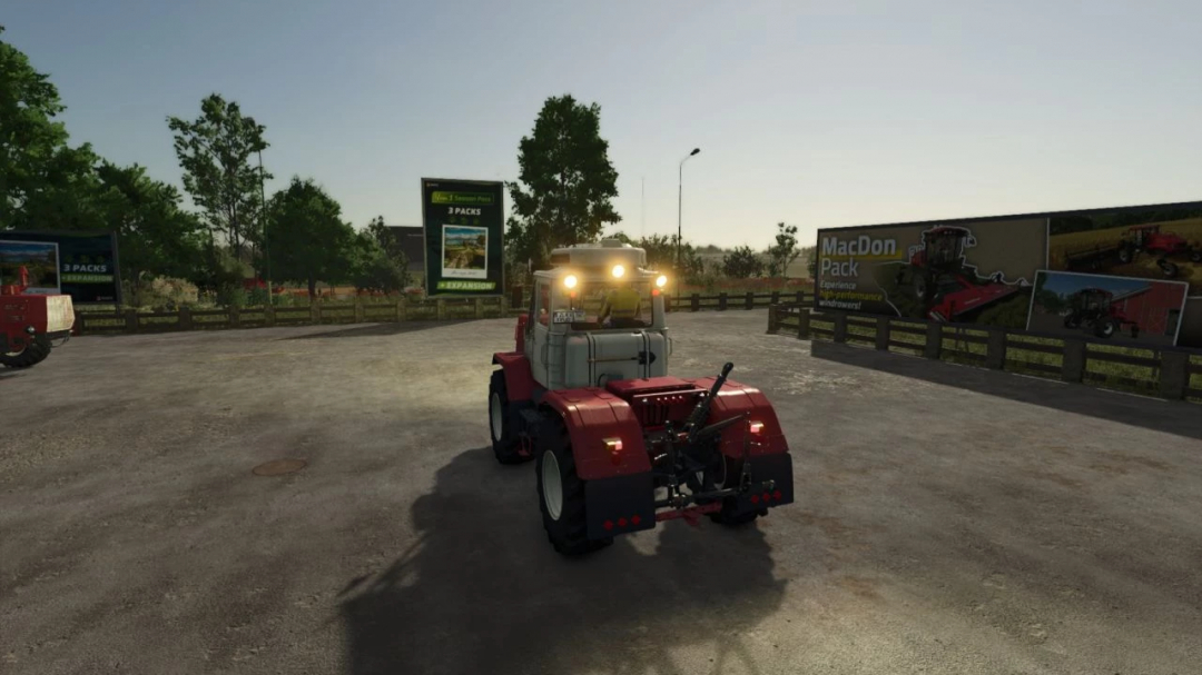 HTZ T 150K V8 tractor mod showcased in Farming Simulator 25 environment.