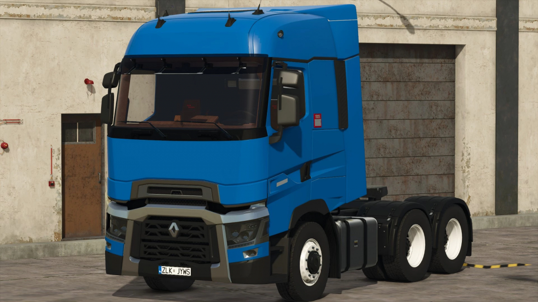 Blue Renault T Truck in Farming Simulator 25 mod version 1.0.0.0.