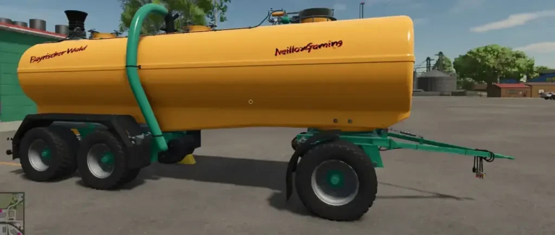 Ult24 NeilloxGaming v1.0.0.0 FS25 mod with yellow tank trailer in Farming Simulator 25.