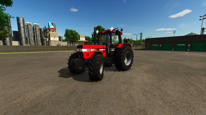 fs25-mods, Case IH 1455XL tractor mod for FS25 in an industrial setting.